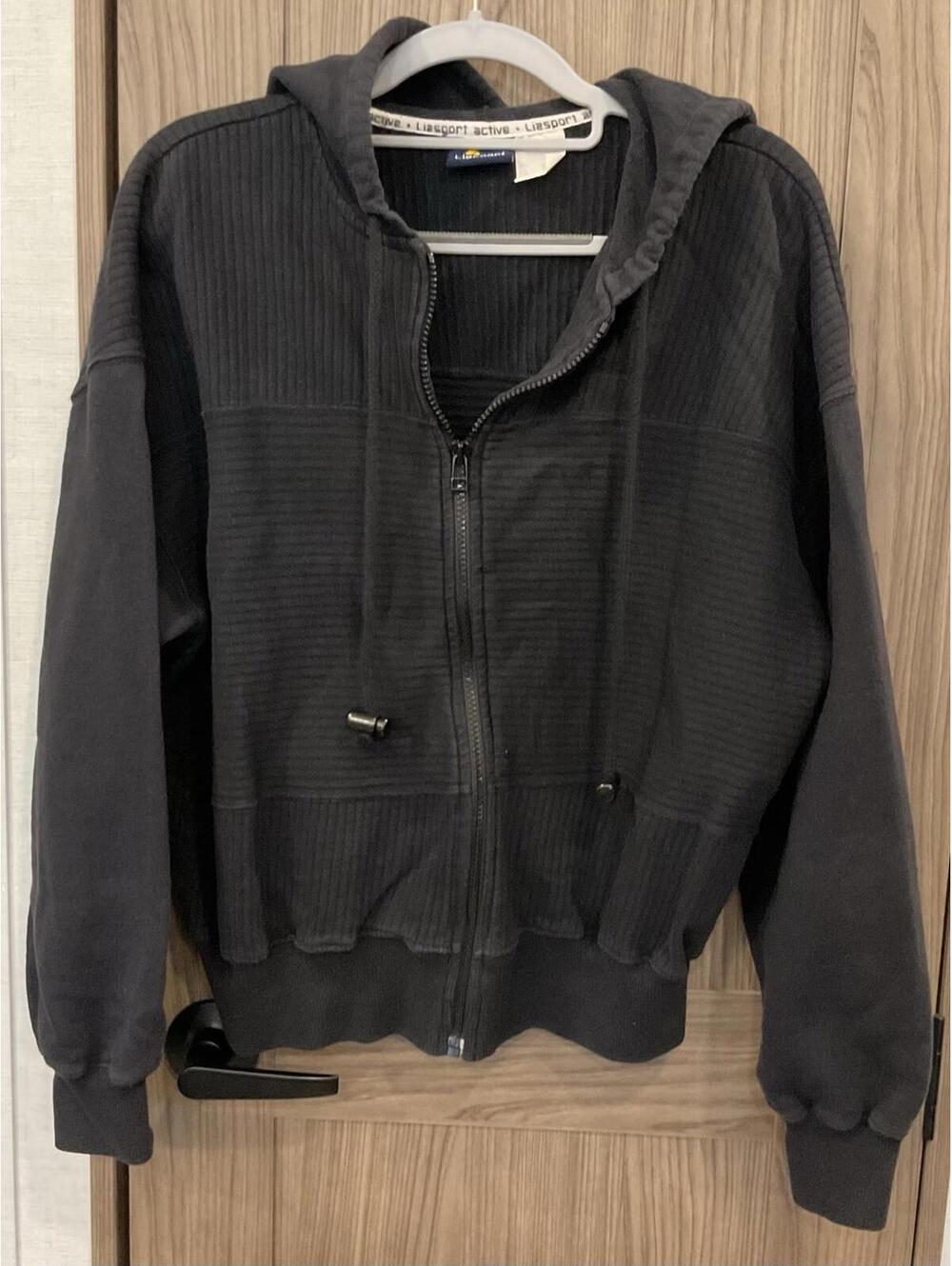 Lizsport Active Womens Long Sleeve ZIP Up Hoodie Jacket Size M